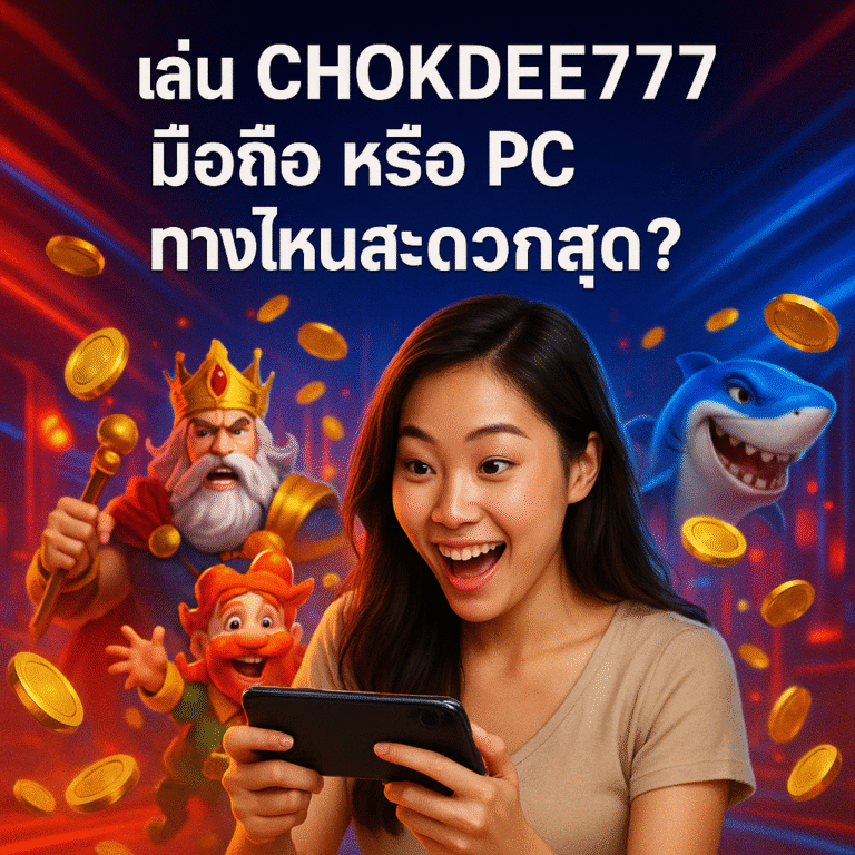 เล่น CHOKDEE777 มือถือ หรือ PC ทางไหนสะดวกสุด?