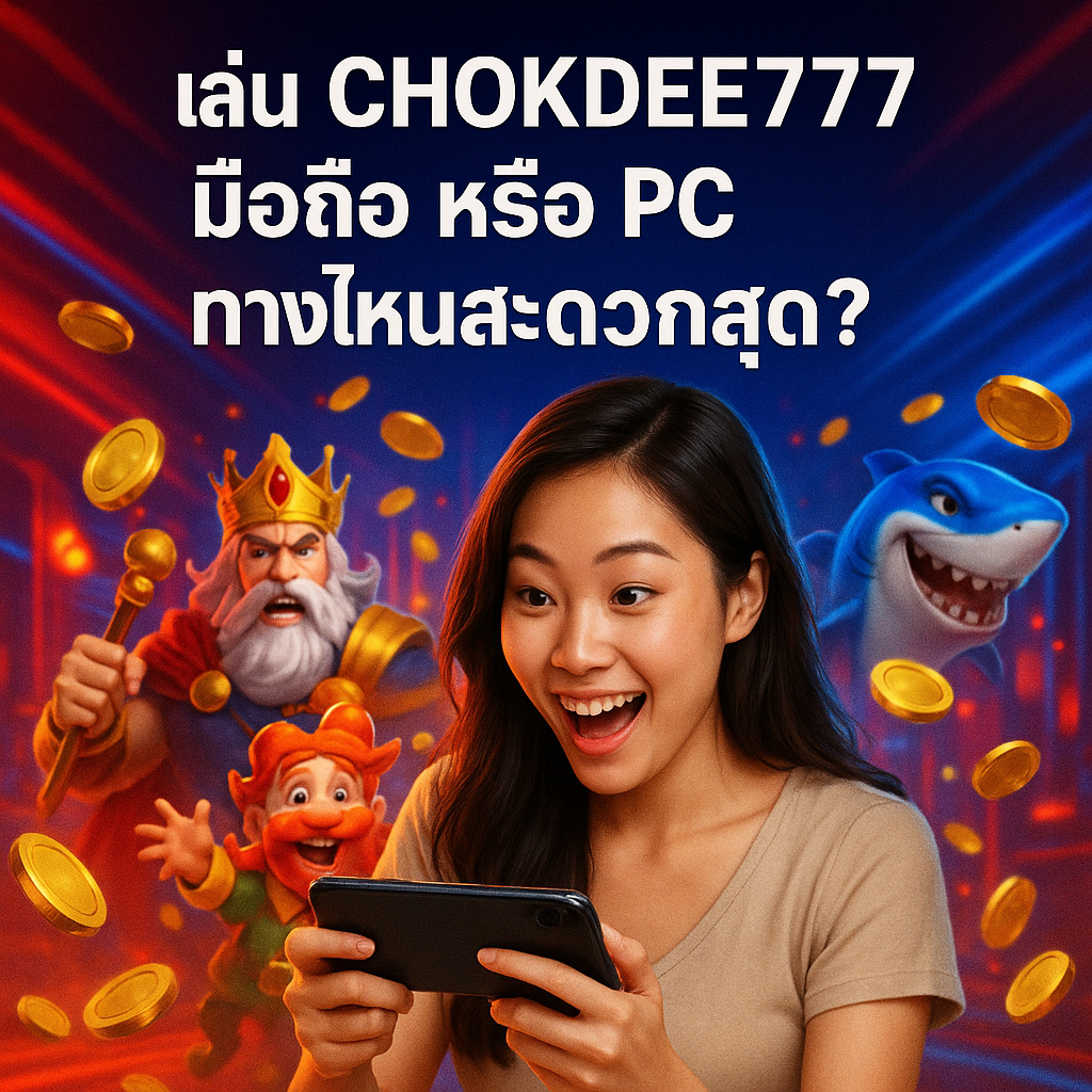 เล่น CHOKDEE777 มือถือ หรือ PC ทางไหนสะดวกสุด?