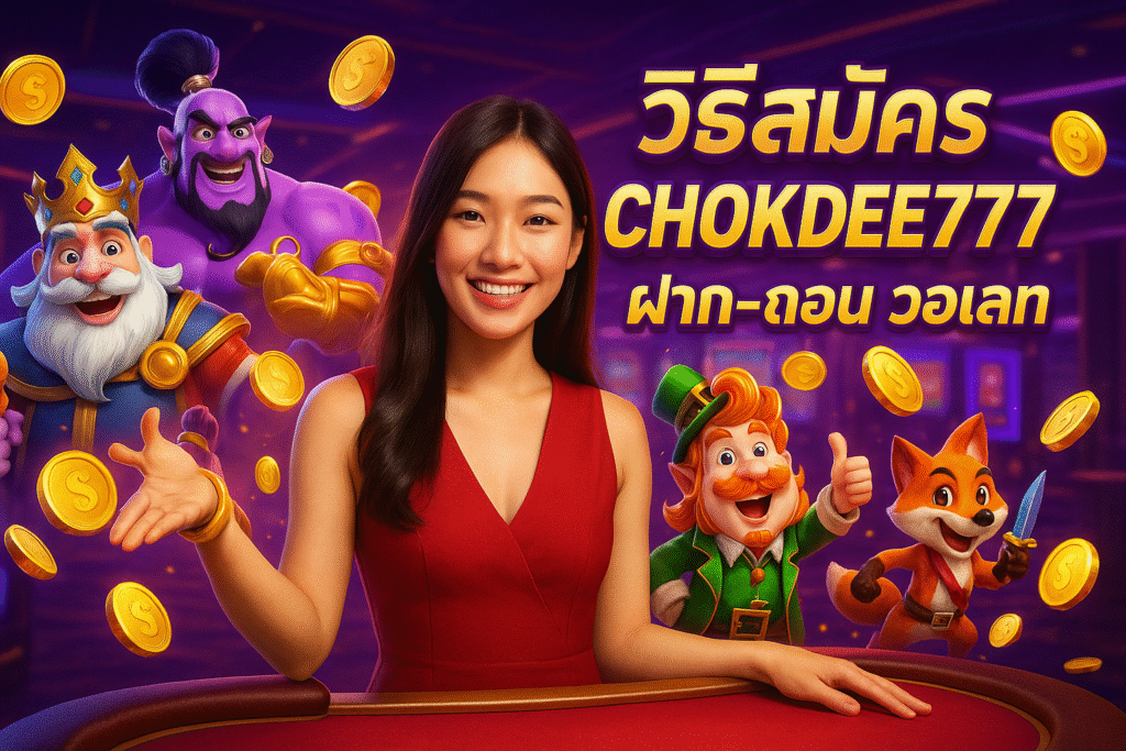 วิธีสมัคร CHOKDEE777 ฝาก-ถอน วอเลท