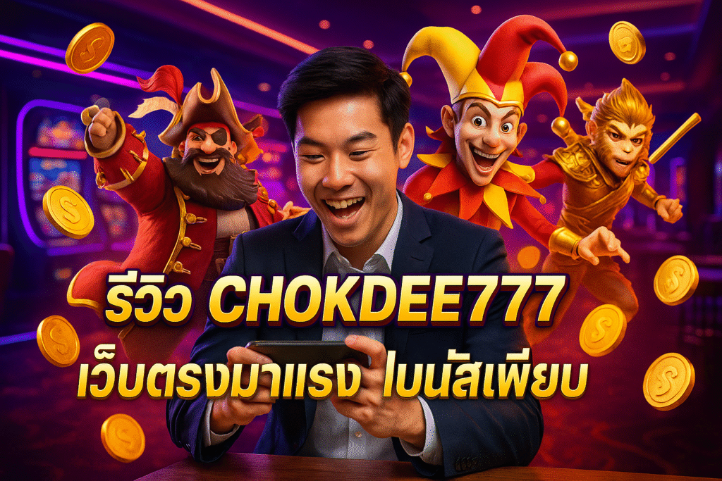 รีวิว CHOKDEE777 เว็บตรงมาแรง โบนัสเพียบ