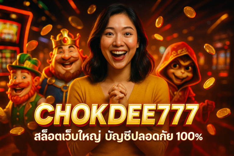 CHOKDEE777 สล็อตเว็บใหญ่ บัญชีปลอดภัย 100%
